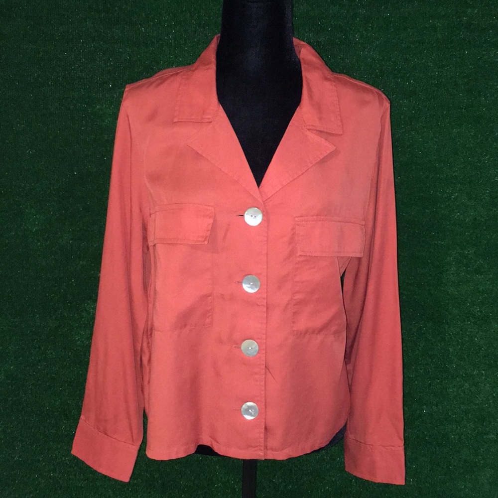 Kensie “Chili” (Burnt Orange) Blouse